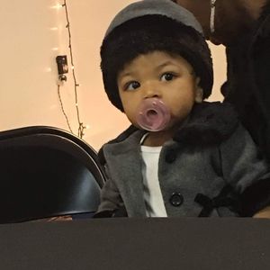 Sophie Rose Gray & Black Faux-Fur Baby Winter Coat